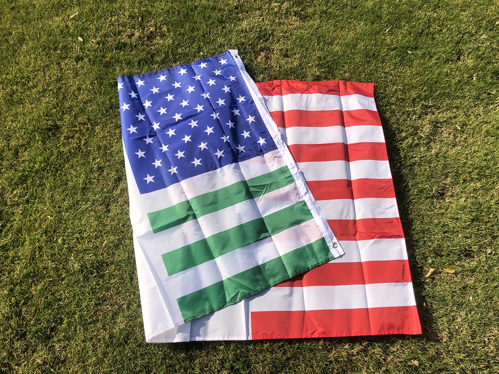 SKY FLAG Bandera US MX FRIENDSHIP 3x5 pies doble penetración poliéster Bandera US MX FRIENDSHIP para bandera colgante de América y México - imagen 5