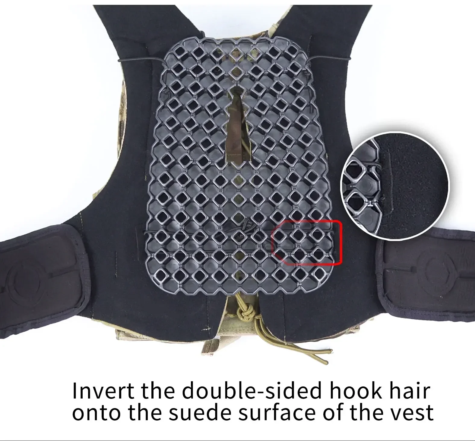 Chaleco táctico ligero y transpirable, tablero de plástico, cubierta protectora para tablero de caza, juego de guerra para hombres y mujeres, accesorios de equipo Cs para exteriores - imagen 4