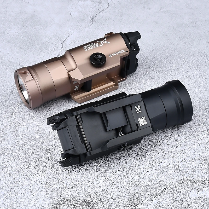 Airsoft Surefir-linterna LED X300 X300UH-B, riel Picatiny, Arma de caza, luz táctica para explorador al aire libre, 20mm - imagen 2