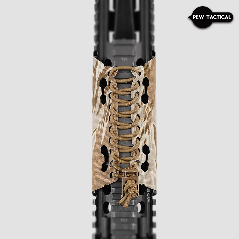 PEW TACTICAL Protección de madera con cubierta protectora de manos antiarañazos, protección de riel, envoltura de madera, cuero decorativo - imagen 5