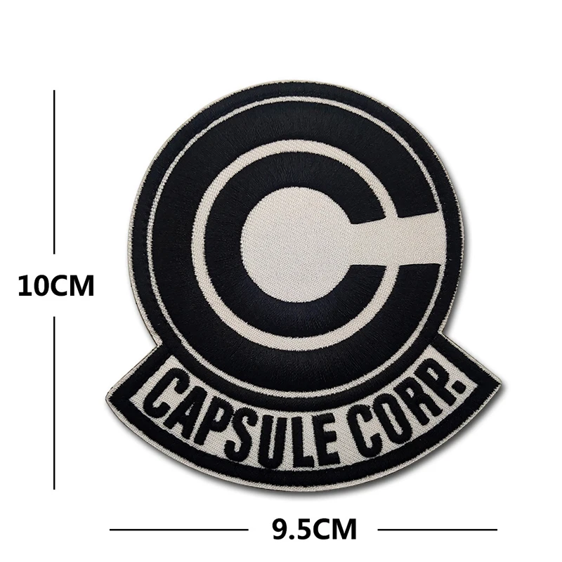 Parches CAPSULE CORP bordados de goma luminosa de PVC, insignia táctica divertida creativa, gancho, brazalete, pegatina en chaqueta, mochila - imagen 4