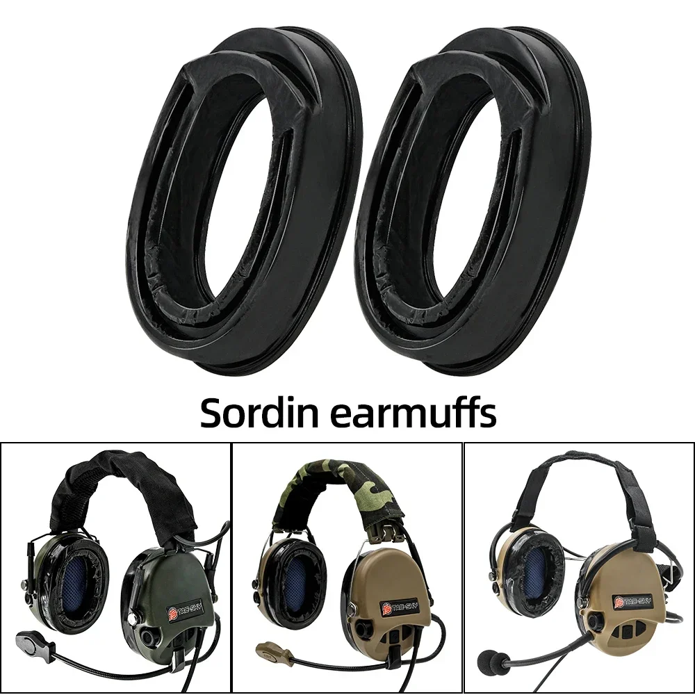 Almohadillas para los oídos de Gel Sightlines, auriculares tácticos MSA SORDIN, orejeras electrónicas con reducción de ruido, auriculares de caza Airsoft antiruido - imagen 3