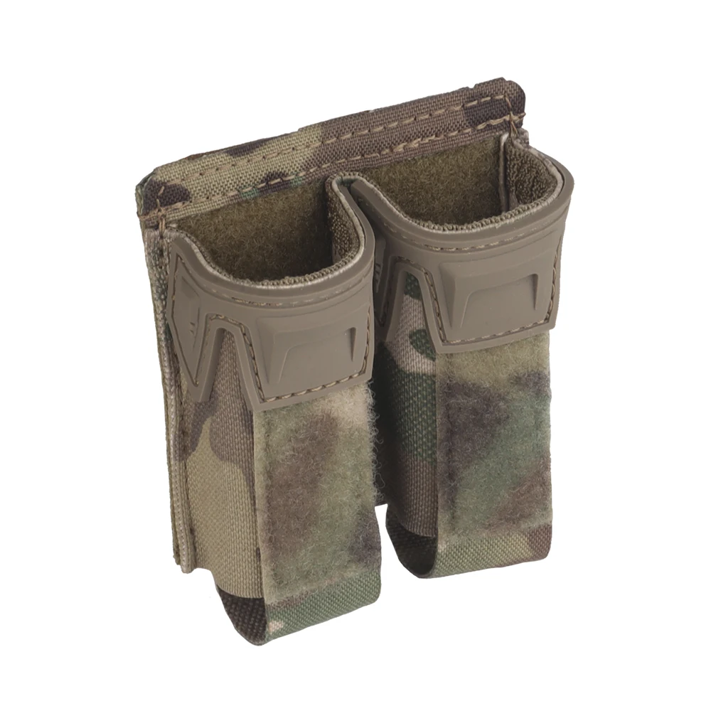 Bolsa doble Mag de 9MM, pinzas tácticas tipo K, bolsa para revistas de pistola, MOLLE, chaleco de caza Airsoft de liberación rápida, equipo de cinturón - imagen 2