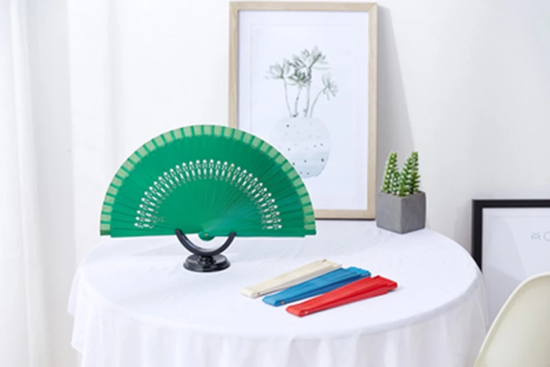 Ventilador de hadas de estilo antiguo para mujer, accesorios de escenario, artesanía, Reunión Anual, plegable - imagen 5