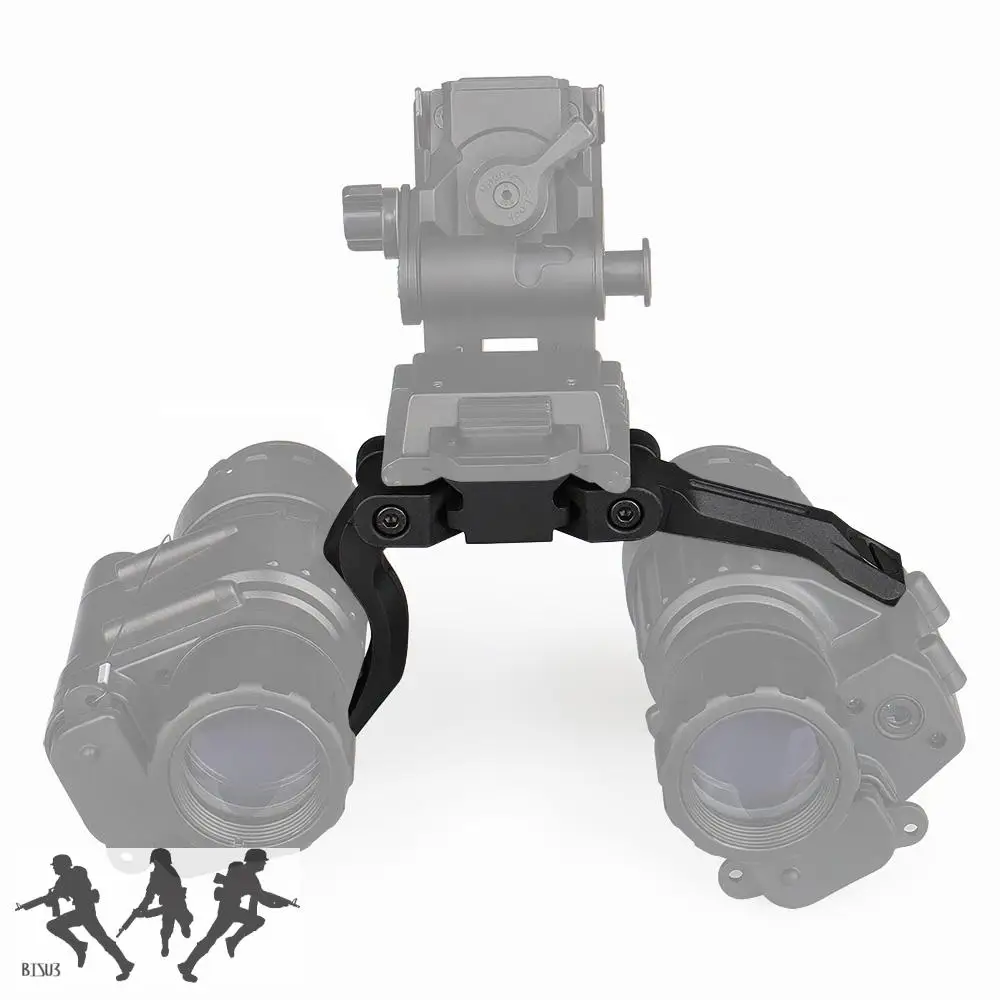 FMA-puente de montaje NVG ultraligero para caza táctica, Paintball, PVS28, para gafas de visión nocturna Dual AN/PVS-14 - imagen 4