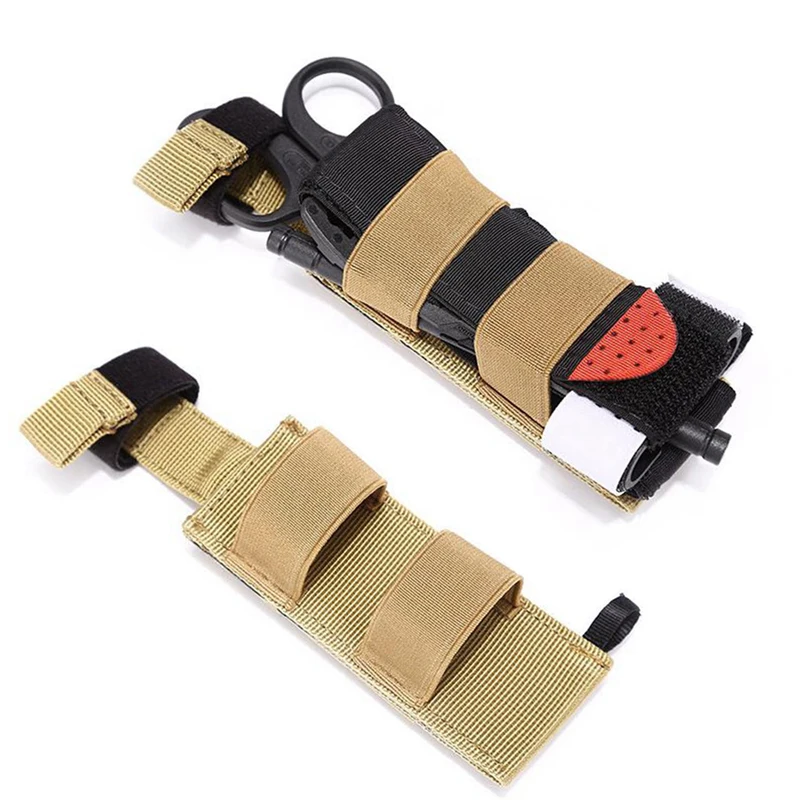 Kit médico táctico, bolsa de torniquete Molle con torniquete y tijeras, bolsa Ifak para exteriores, bolsa para tijeras con torniquetes y tijeras - imagen 5