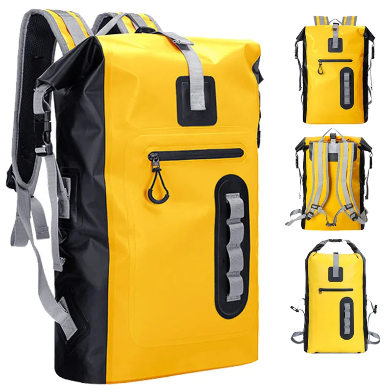 Bolsa seca de 30L, mochila de senderismo para Kayak para mujeres y hombres, impermeable, hombro, deriva, Rafting, surf, canotaje, natación, bolsa de río de deriva - imagen 2