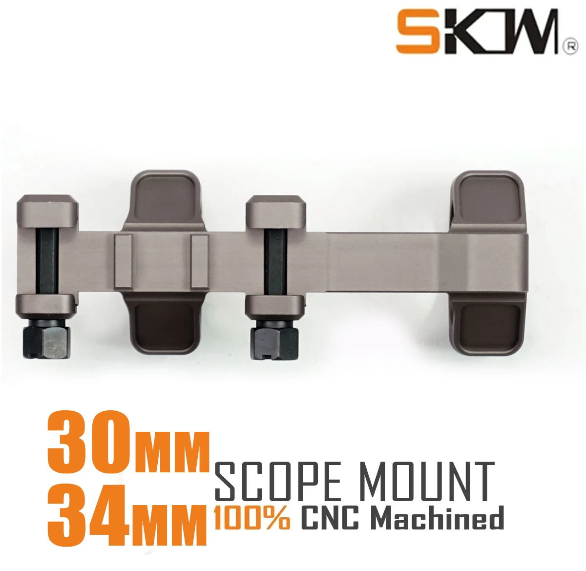 Pie de impresión de punto rojo con montaje de alcance SKWoptics, rieles Picatinny, AR15, M4, 30 mm, 34 mm, 1913, - imagen 4