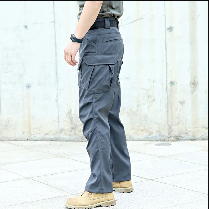 Pantalones tácticos de combate impermeables para hombres, pantalones casuales, bolsillos de carga, versatilidad, resistentes al desgarro, otoño, primavera - imagen 2