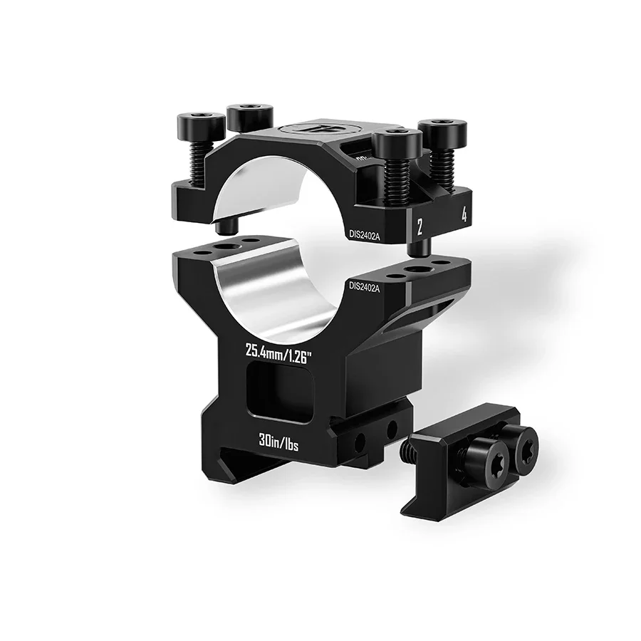 Discovery-anillos de alcance de 25,4mm para riel Picatinny Cnc 7075, accesorios de caza de aluminio de aviación, anillo de montaje para exteriores - imagen 5