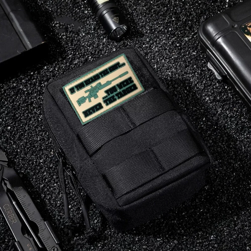 Parche táctico de francotirador HEARD THESHOT, parches de PVC con gancho y bucle, insignia de moral, brazalete del ejército militar, pegatinas para mochila