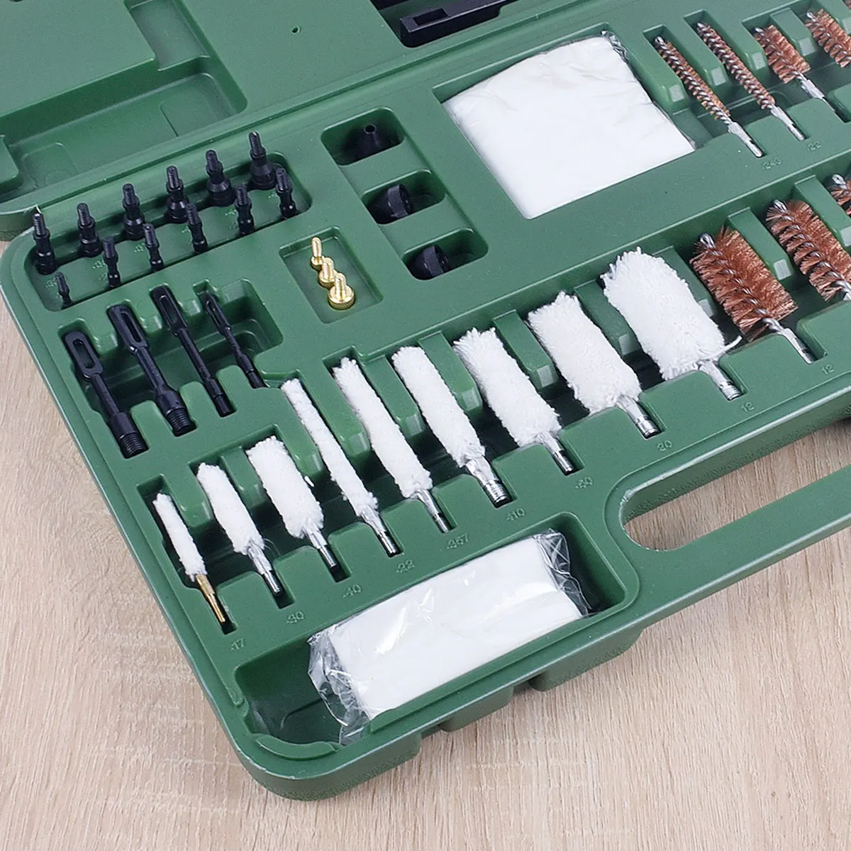 Kit de limpieza de pistola táctica con lata de aceite, Rifle AK47 AK74, cepillo limpiador de calibre de pistola profesional, herramienta de arma de fuego de caza - imagen 5