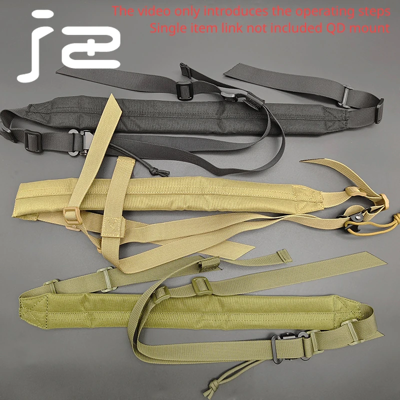 Correa de hombro de nailon táctico VTAC Airsoft para arma de tiro al aire libre, Ajuste rápido, eslinga y montaje QD, accesorios de caza - imagen 3