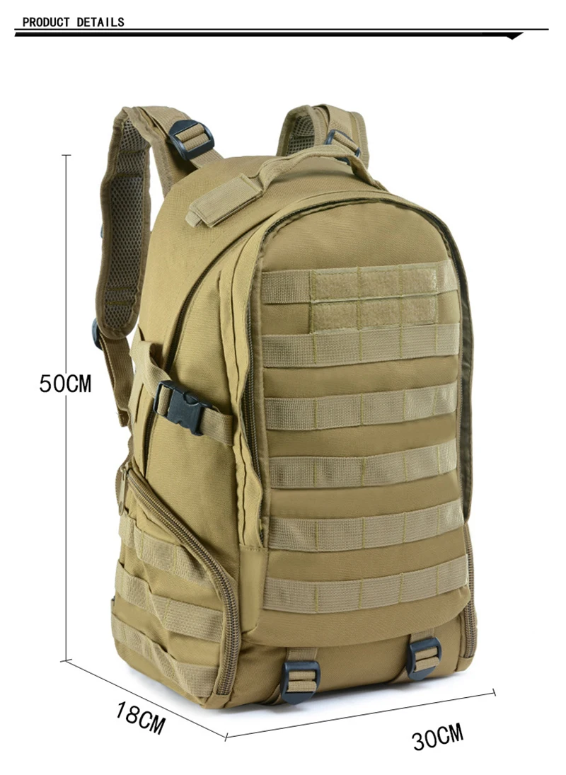 Mochila de senderismo Montañismo al aire libre para hombre, mochila Molle de gran capacidad, equipo táctico militar para caza y acampada - imagen 4