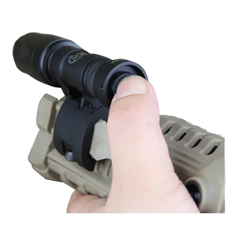 Soporte de linterna Big Dragon para M600C M300A, abrazadera plegable de aluminio, soporte para antorcha, Airsoft, caza al aire libre - imagen 4