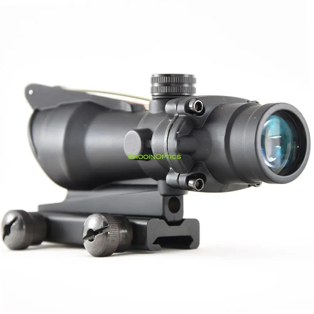 Mira telescópica de fibra óptica, accesorio táctico de 21mm, 4x32, para caza, Airsoft, M6884 - imagen 4