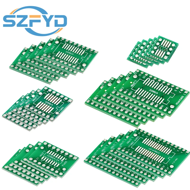 Adaptador SMD a DIP – Kit conversión universal PCB SOP
