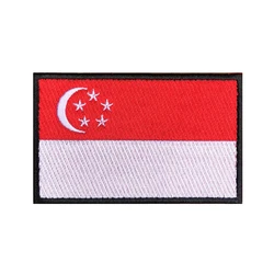 Brazalete táctico Singapur bordado con Velcro – Parche militar