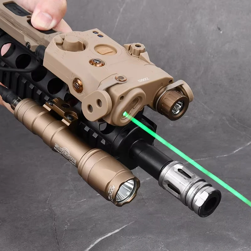 WADSN-linterna táctica PEQ PEQ15 PEQ-15 SF M300A M600C, accesorios de caza Airsoft, punto rojo de alta potencia, indicador verde y azul - imagen 4