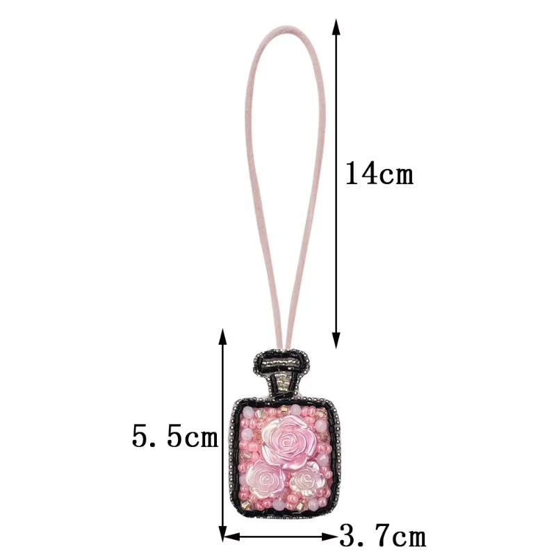 Parches de cuerda colgante de frutas, flores y árboles de coco con cuentas de diamantes de imitación 3D, parche de cordón para bolsa de cristal, parche de aplique de cuentas - imagen 5