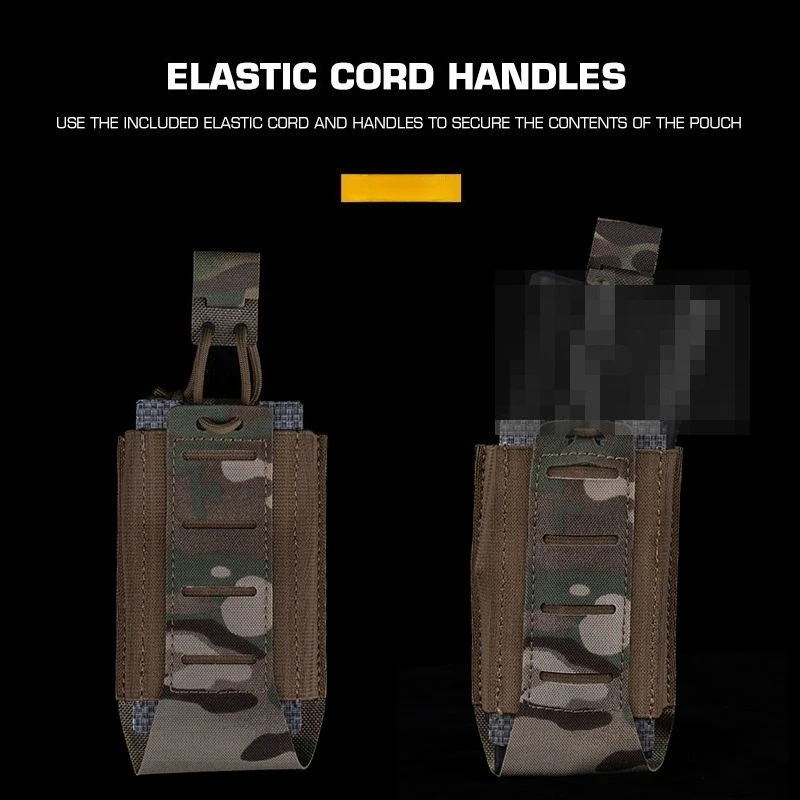 Bolsa táctica para revista 5,56, bolsa individual de liberación rápida AR M4 Mag, cinturones MOLLE para caza, tiro, chaleco portador de placa Airsoft - imagen 5