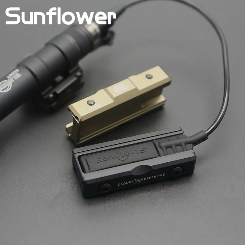 SF M600 M300 Airsoft arma explorador luz linterna ST07 almohadilla de presión interruptor almohadilla de bolsillo Mlok y Picatinny accesorios de montaje en riel - imagen 4