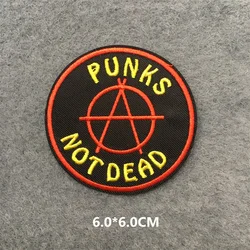 Parche termo adhesivo Punk calavera para ropa táctica