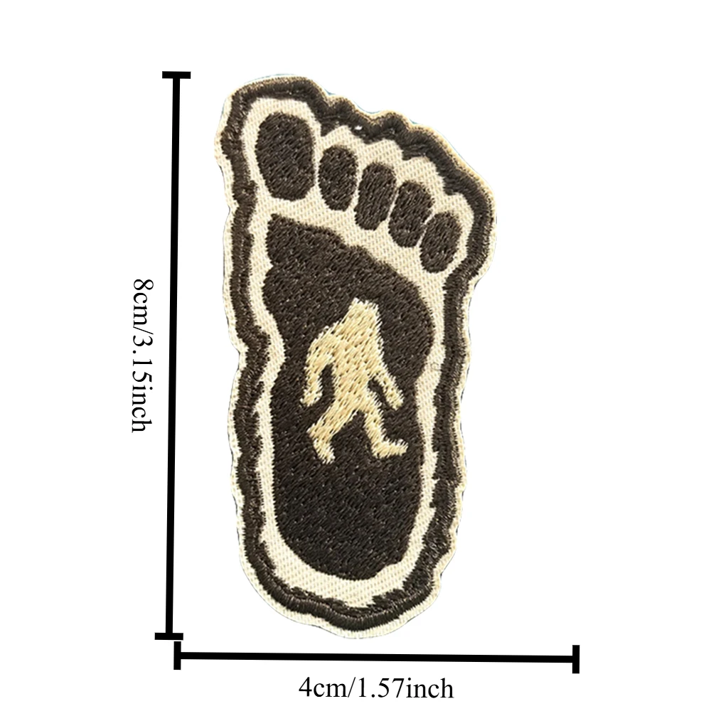 Parche táctico de moral bordado de gorila Bigfoot, parche divertido de gancho y bucle, insignia militar, brazalete, pegatinas para mochila - imagen 2