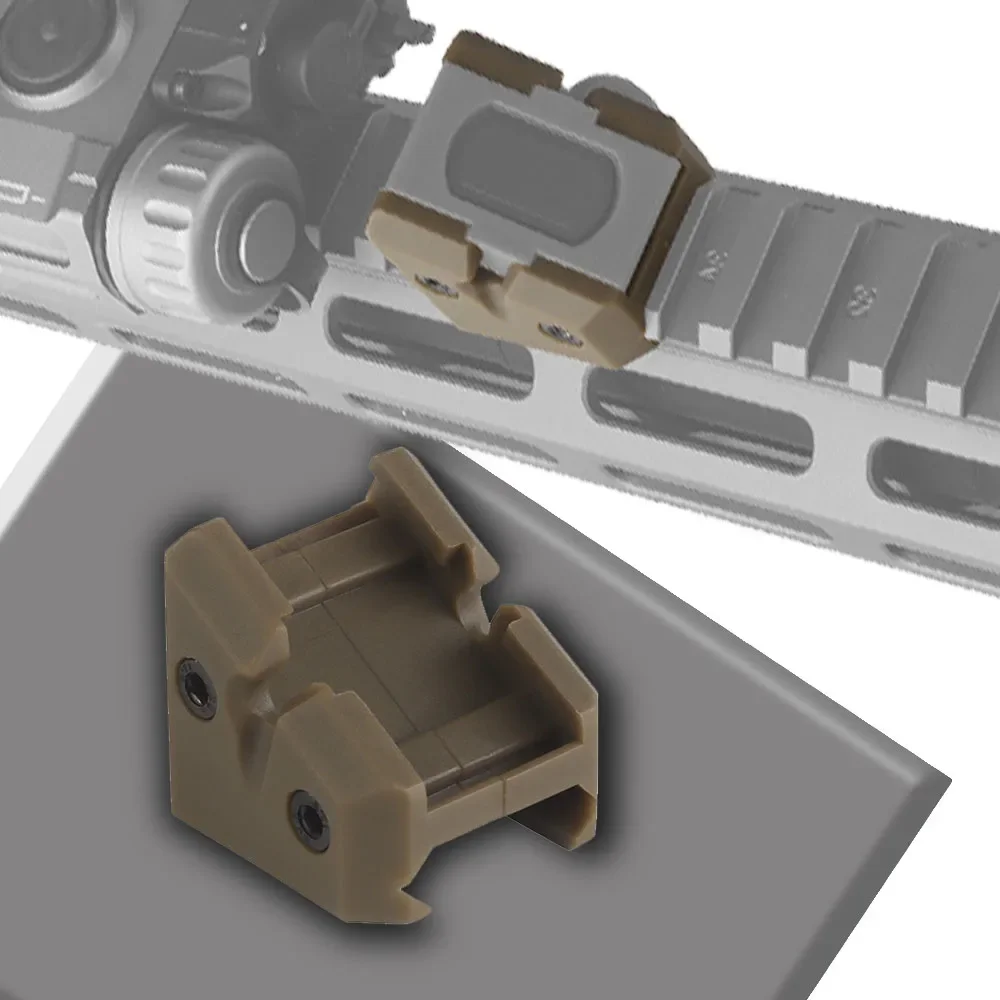 Base de interruptor de cable trasero para linterna estilo H, montaje de riel de cableado Compatible con rieles Picatinny de interruptor trasero Mod