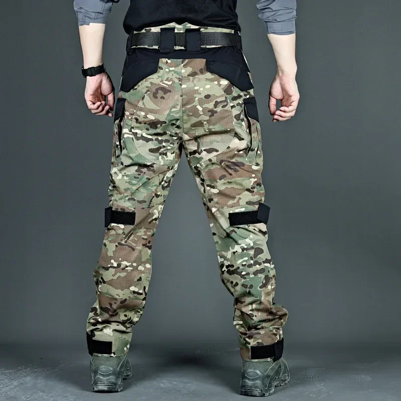 Pantalones tácticos con múltiples bolsillos para hombre, ropa de trabajo para caza, entrenamiento funcional, Joggers - imagen 4