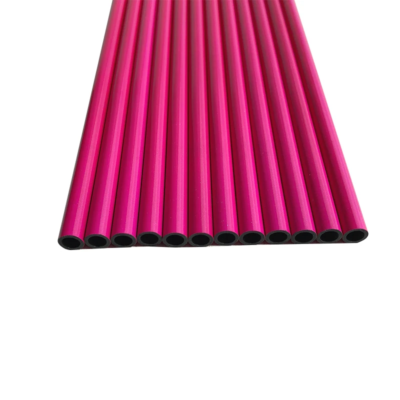 12 Uds tiro con arco flechas de carbono puro eje ID4.2mm negro/rosa 30 pulgadas para arco recurvo y flecha accesorios de tiro - imagen 4