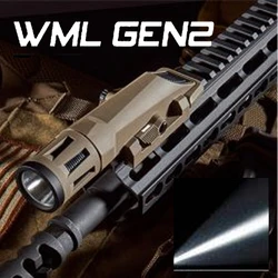 Táctico WML Gen Nylon armas estroboscópicas constantes luz de caza linterna LED blanca ajuste 20mm Rail Airsoft pistola Rifle AR15 AK47