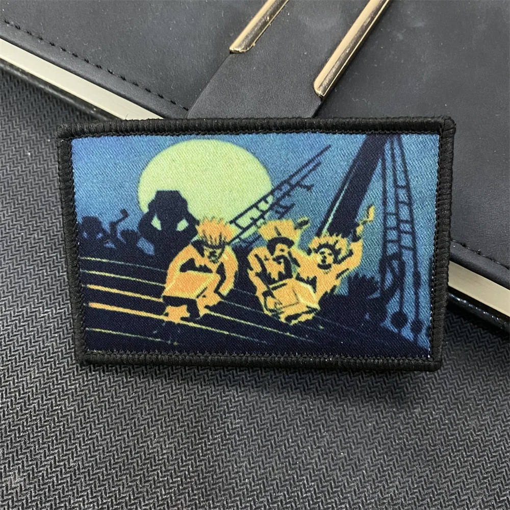 Parche de insignia de moral de fiesta de té táctica de Chevron ruso, lanzallamas y sin lágrimas, insignias militares, Parche de ropa de mochila de gancho y bucle - imagen 4