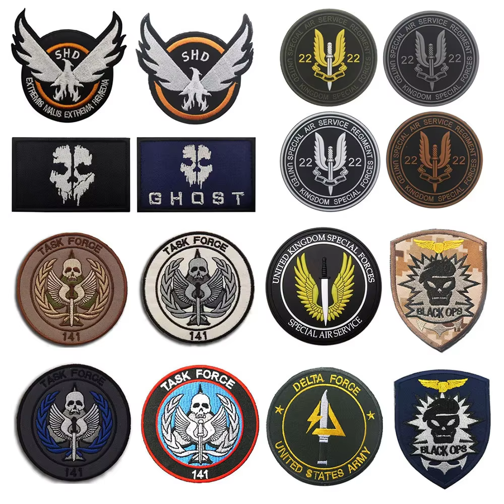 Call of Duty SHD Black Ops parche táctico máscara fantasma