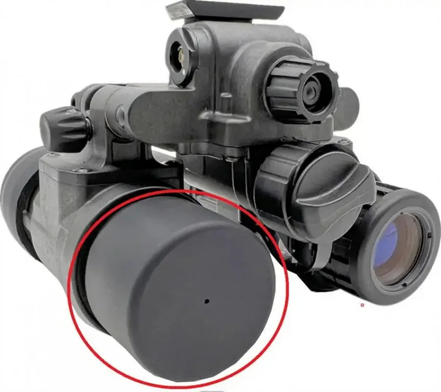 Tapa Protectora elástica para lente de objetivo ocular, cubierta antipolvo para observación diurna con agujeros pequeños para PVS31 GPNVG18 - imagen 4