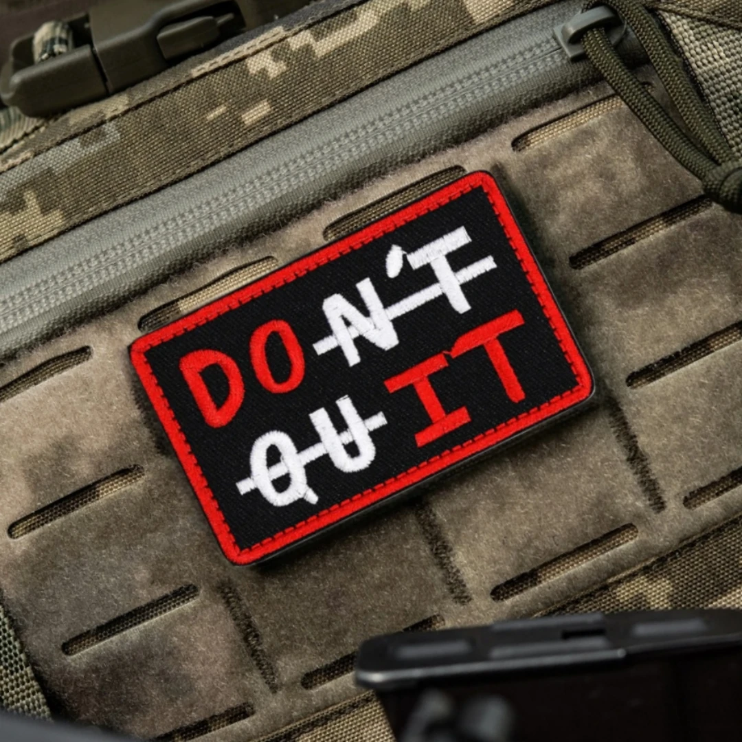 Parche táctico DO IT Morale, brazalete del ejército militar, parches bordados de gancho y bucle, pegatina para mochila de ropa, apliques personalizados