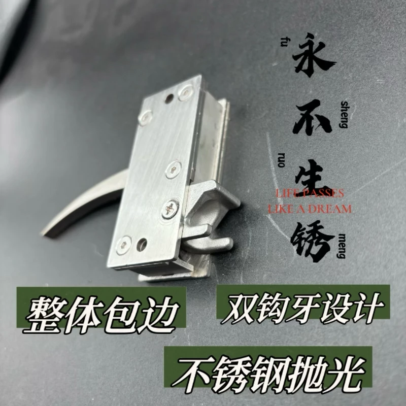 Dispositivo de liberación frontal de tres eslabones, dispositivo de liberación de cuerda de arco, capacidad de carga, 220 libras, resistente, seguro y flexible - imagen 4