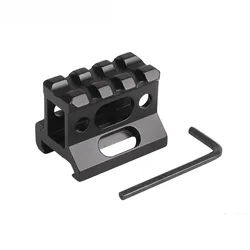 Guía de Metal táctica con 3 ranuras holográfica, punto rojo T1, aumento de altura, Base de soporte de vista de 20mm para óptica de linterna de caza