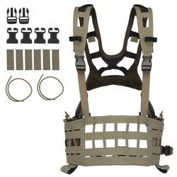 Chaleco Táctico Ligero MOLLE – Camuflaje Militar para Airsoft y Caza