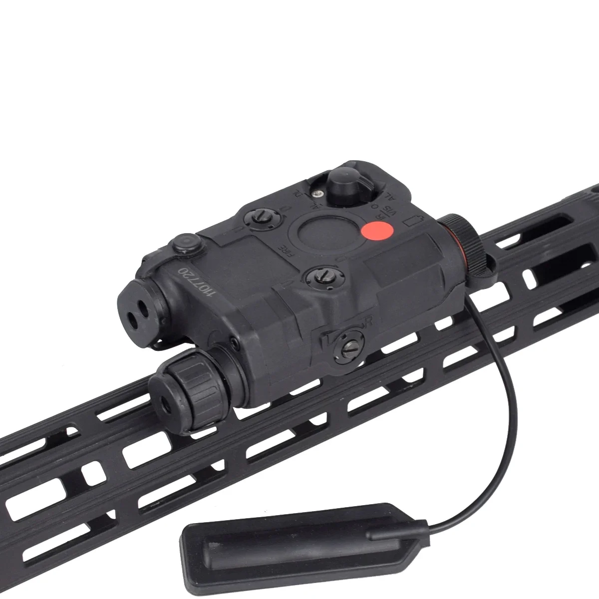 Mira óptica táctica Airsoft PEQ 15, luz roja, 20mm, riel AR15 AK 47 74, accesorios de caza - imagen 2