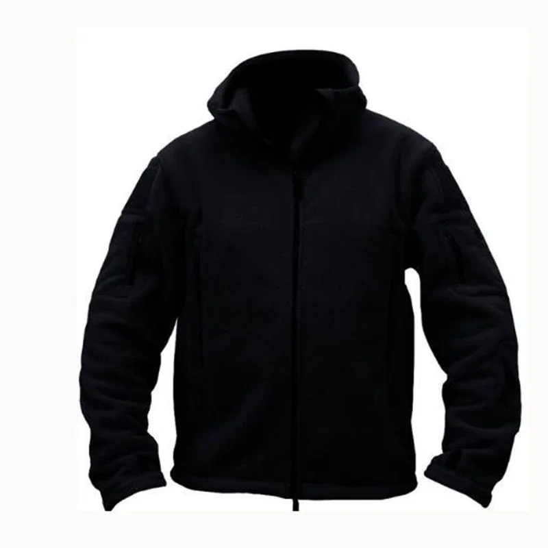 Chaqueta táctica de lana térmica para hombre, Abrigo con capucha para deportes al aire libre, chaqueta Militar Softshell para senderismo y exteriores, Invierno - imagen 5