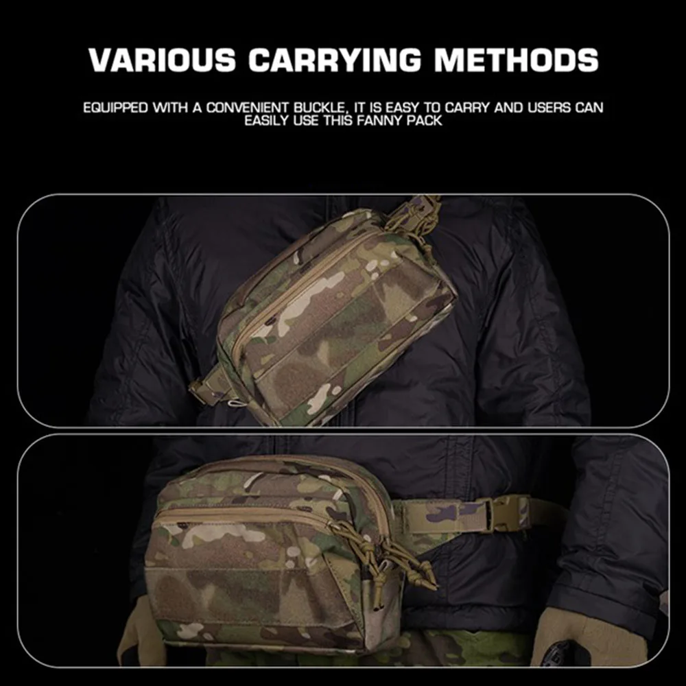 Riñonera táctica DIY para exteriores, Base Molle SL06, Panel adaptador de riñonera - imagen 5