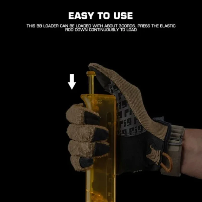Nuevo Cargador de velocidad BB, relleno de prensa rápida tipo bala con dos adaptadores, adecuado para juegos de combate al aire libre, - imagen 3