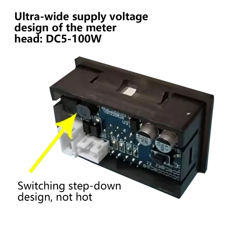 Medidor Panel energía corriente directa, amperaje voltaje, pantalla Digital LED, amperímetro, voltímetro, envío - imagen 3