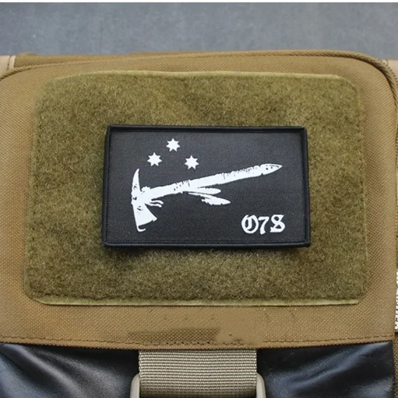 Parches de tela con insignia de moral táctica, pegatinas personalizadas, Parche de mochila de celebridades en línea, One7sixno, Symphony Mark, Hook & Loop - imagen 2