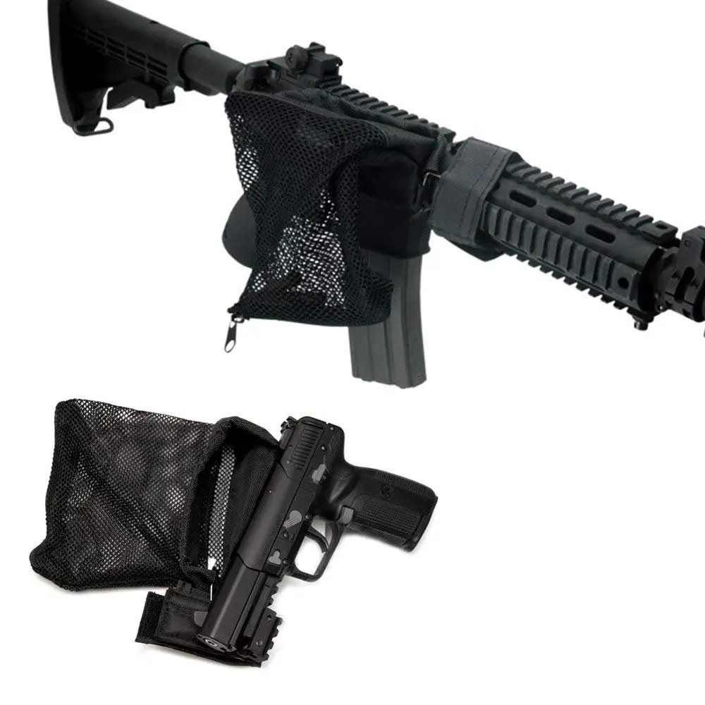 Receptor de latón para Rifle táctico, soporte magnético de recuperación, malla de nailon de descarga rápida, cierre con cremallera, bolsa de carcasa para cartucho, receptor de balas - imagen 5