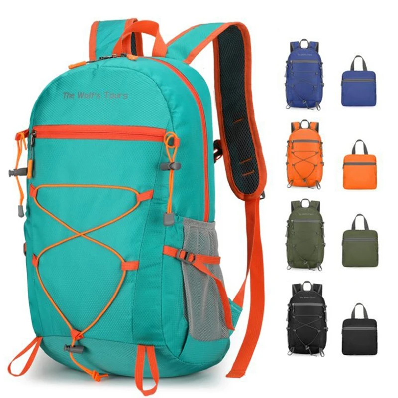 Mochila de escalada plegable de gran capacidad para senderismo, ciclismo, montar, montañismo, mochila ligera de viaje para deportes al aire libre - imagen 3