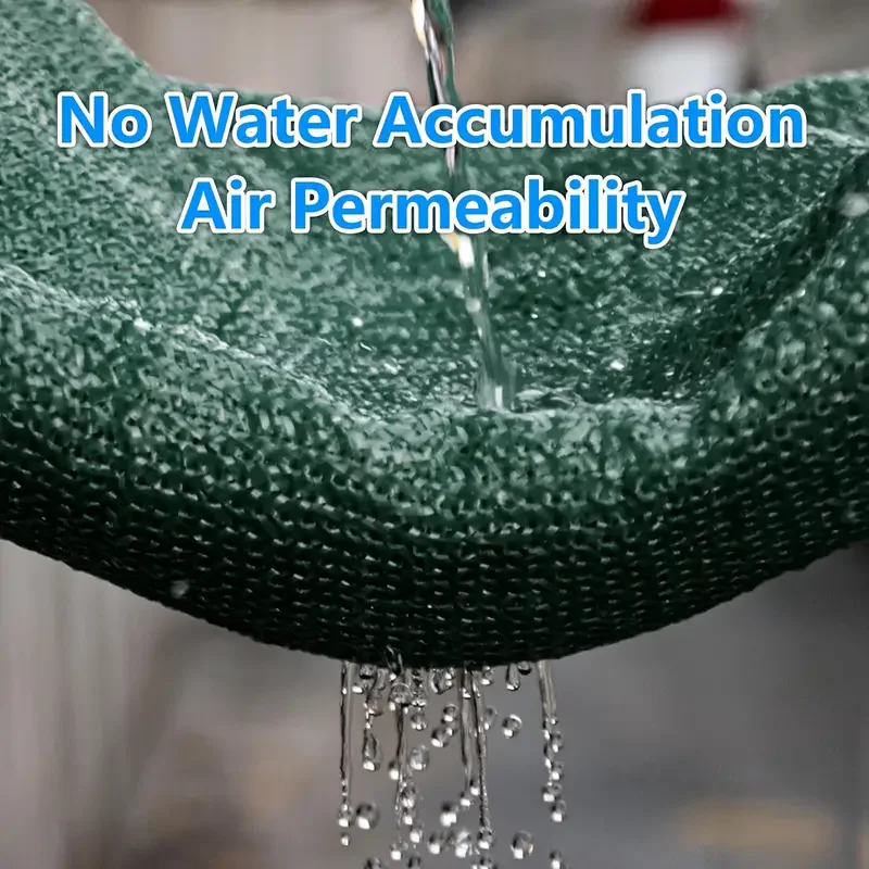 Vela parasol grande 2 3*5 4x4 5x5 6 8*8 10 12 red de camuflaje dosel de jardín y patio trasero bloque Uv verde balcón refugio solar - imagen 4