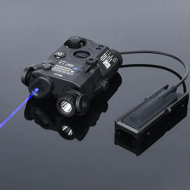 WADSN-PEQ-15 táctico, iluminación infrarroja láser roja, verde y azul, luz LED blanca con interruptor trasero, ranura para tarjeta compatible con riel Picatinny de 20mm - imagen 4