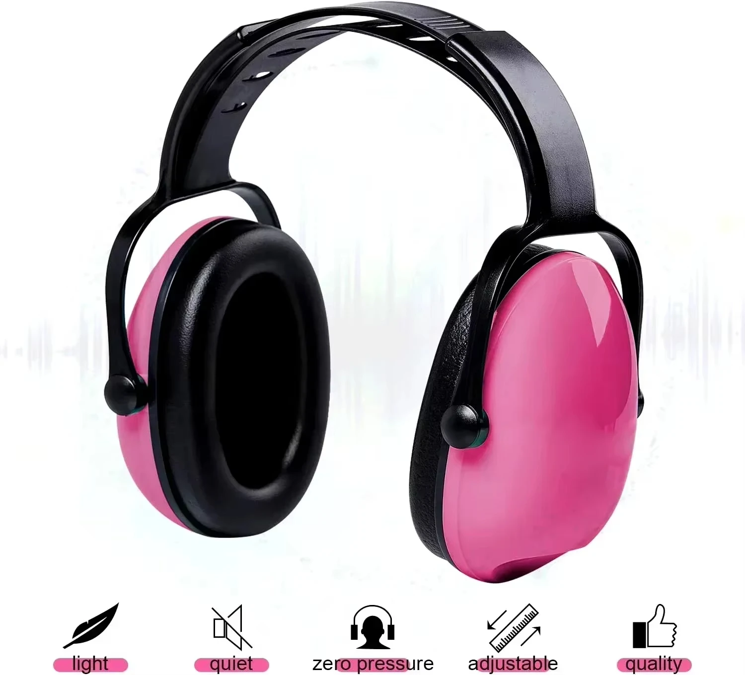 YHKEMA K50 3-15 años de edad protección auditiva para bebés orejeras de seguridad Protector auditivo con reducción de ruido para niños auriculares - imagen 2